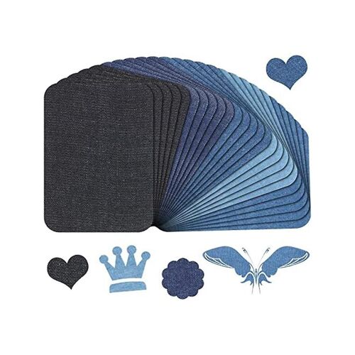 100 Pcs Iron On Patches Patches For Jeans Kit Patches For Clothing Repair, 4.3 X 3 Inches/ 11 X 7.5