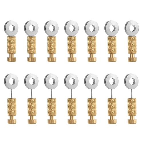 14pcs Leather Positioning Needles, Leather Suture Positioning Needle Leather Locking Pins Leathercr