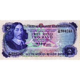 Afrique Du Sud 1974 Billet Neuf Unc De 2 Rand Pick 117a
