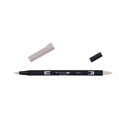 Tombow Feutre Dessin Double Pointe Abt Dual Brush Pen N79 Gris Chaud 2