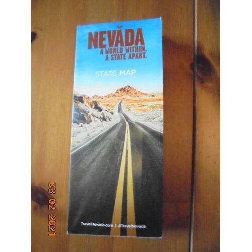 2015-2016 Official Highway Map Of Nevada