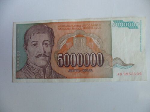 Yougoslavie 5 000000 De Dinara