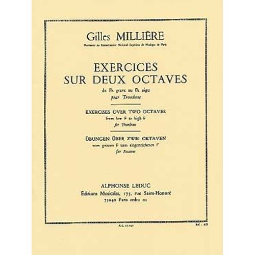 Millière : Exercices Sur Deux Octaves