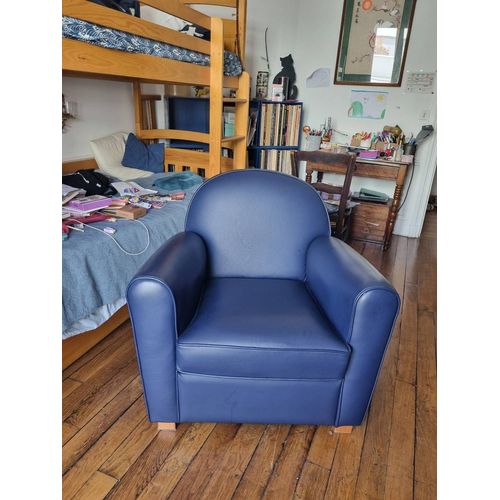 Fauteuil En Cuir Vachette , Structure En Hêtre Massif. Assise Ressorts En Acier. Avec Facture Paris Canapés.