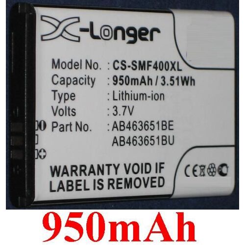 Batterie Pour Samsung Blade, Chat 322, Genio Qwerty, Gh-J800, Glamour S7070, Gt-B3410, Gt-C3060, Gt-C3222, Gt-C3322, Gt-C3500, Gt-C5510u, Gt-C6112, Gt-M3318c, Gt-M7500 Emporio Armani, Gt-M7600
