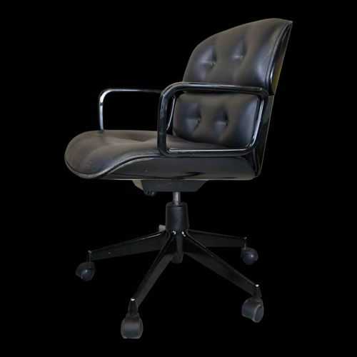 Fauteuil De Bureau Vintage Par Ico Parisi Pour Mim Roma Noir
