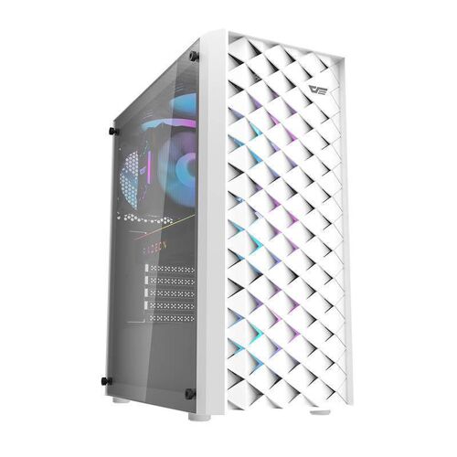Darkflash Dk351 Computer Case + 4 Fans (white)