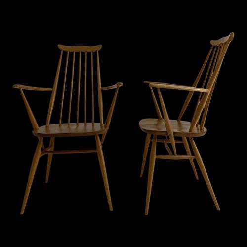 Chaises vintage par Ercol bois