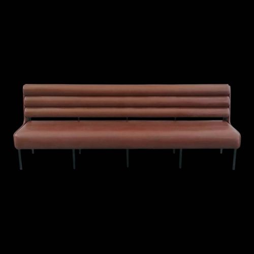 Banquette En Ska Marron Circa 1970 Marron