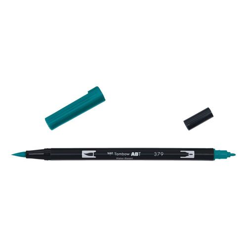 Tombow Feutre Dessin Double Pointe Abt Dual Brush Pen 379 Vert Jade