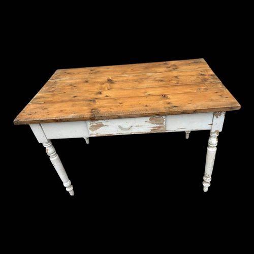 Table De Cuisine Rustique Blanc