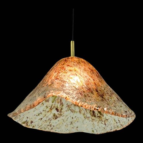 Suspension En Verre De Murano Italie Annes 1960 Transparent