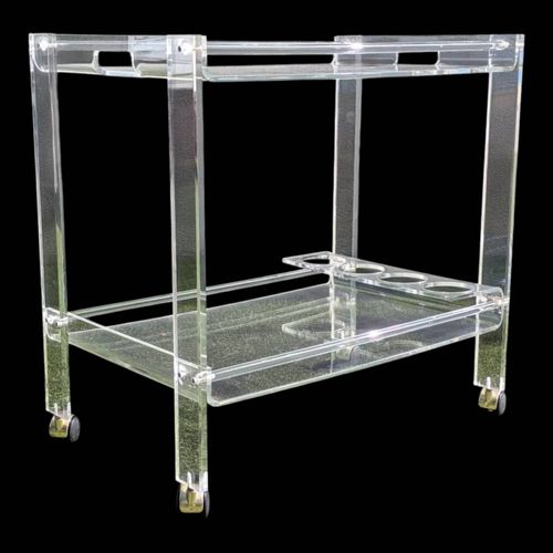 Desserte En Plexiglas 1970 Transparent