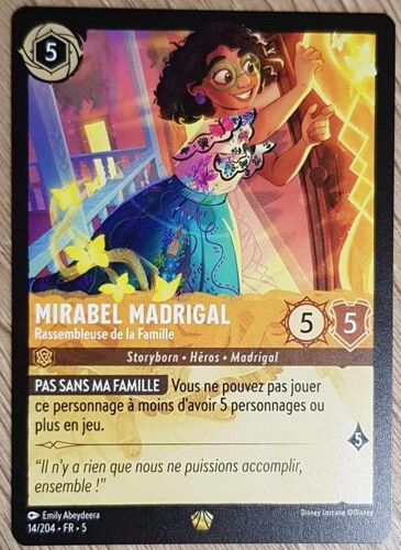Carte Lorcana Disney (Chapitre 5) Legendaire (14/204) Mirabel Madrigal - Rassembleuse De La Famille