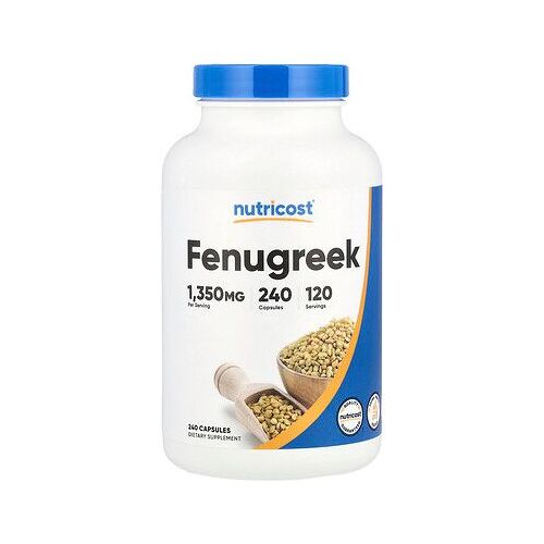 Nutricost, Fenugrec, 1350 Mg, 240 Capsules (675 Mg Par Capsule) 