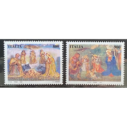 Lot De 2 Timbres Neufs** Italie 1997 Y&T N° 2272 / 2273