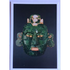 Carte Postale "Les Masques De Jade Mayas"