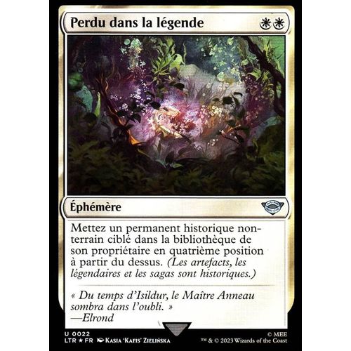 Perdu Dans La Légende - Foil - Magic - Le Seigneur Des Anneaux - Chroniques De La Terre Du Milieu Vf - U - 22