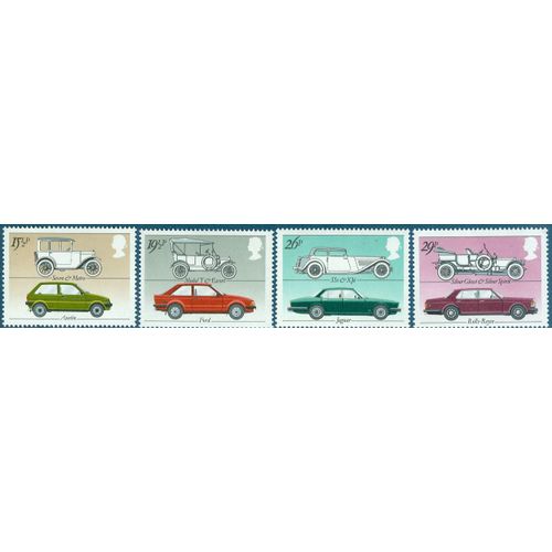Royaume-Uni 1982 - Automobiles - 4 Valeurs - Série Complète - Yt 1058 1059 1060 1061 - Neufs **
