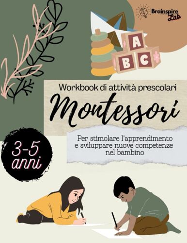 Attività Prescolari Montessori: Primi Passi In Precalcolo E Pregrafismo. Traccia, Conta, Disegna E Colora. Libro Per Bambini Dai 3 Ai 5 Anni. (Italian Edition)
