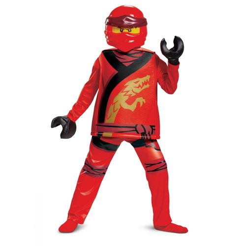 Déguisement Deluxe Kai Ninjago Legacy - Lego Enfant - Taille: 5 - 6 Ans (109 - 126 Cm))
