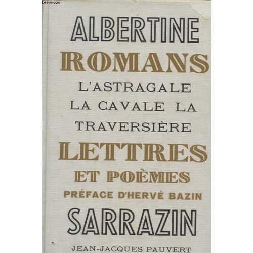 Romans Lettres Et Poemes