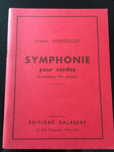 Honegger Symphonie Pour Cordes