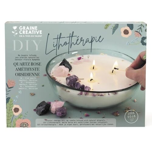 Kit Diy Bougie Lithotherapie Xxl