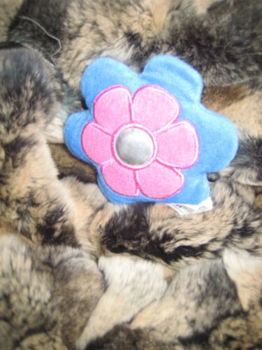 Doudou Semi Plat Fleur Bleu Rose Et Argent Reebok Sweets 10 Cm
