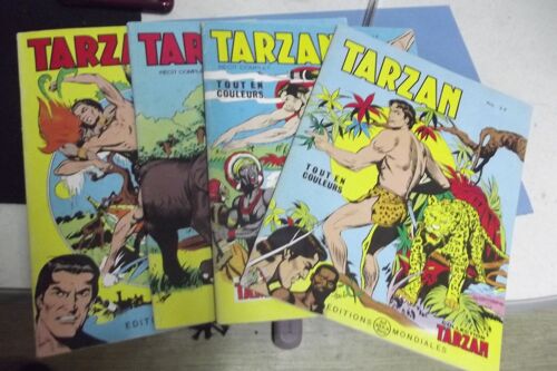 Lot 4 Tarzan 1975 N°74-75-76-80
