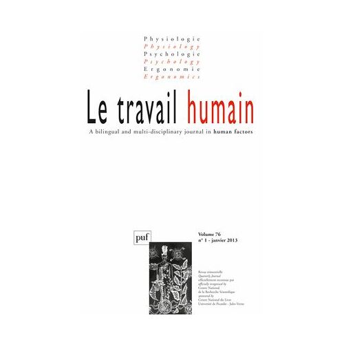 Travail Humain 2013 Vol - 76 N 1