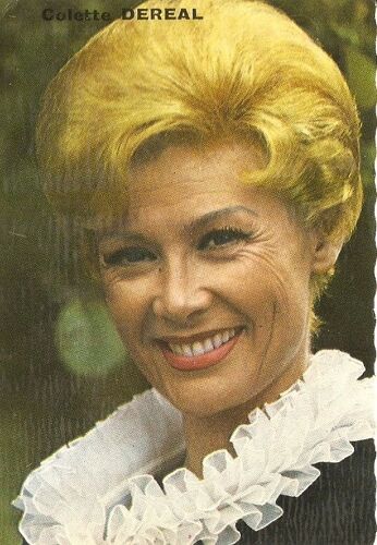 Carte Postale 7x10cm Série Collection Vedettes Milliat Freres , Chanteuse Francaise Colette Dereal, Années 60
