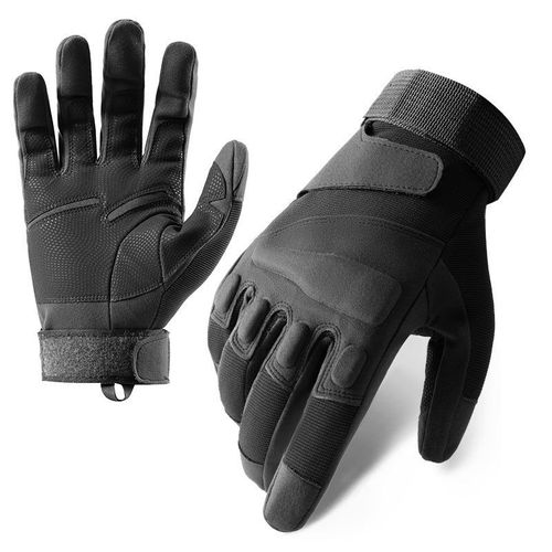 Gants Tactiques Avec Protection Des Jointures Pour Hommes Et Femmes - Compatibles Écran Tactile - Antidérapants Et Coupe-Vent - Pour Travaux Extérieurs, Tir Sportif Et Moto (Taille Xl 23 Cm)