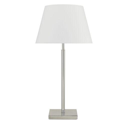 Lampe À Poser En Métal, Chromé H : 64cm