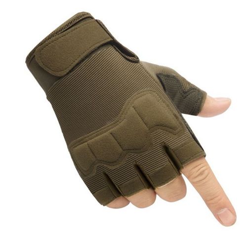 Gants De Sport Demi-Doigt Pour Hommes Et Femmes,Canadisme,Coordonnants,Parachute À Doigts Ouverts,Gants De Gymnastique - Type Green-Xxl