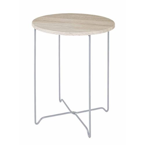 Paris Prix - Table D'appoint En Bois "Silky" 52cm Naturel
