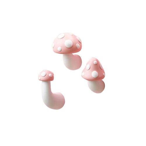 3pc Mushroom Refrigerator Magnets Decorative, Kitchen Magnets For Office Calendar Whiteboard, Bedro