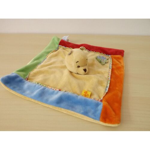 Doudou Plat Winnie L'ourson Feuille Multicolore Disney