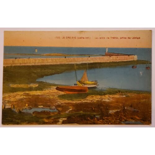 Carte Postale Ancienne Ref 73, Loire-Atlantique 44, Le Croisic, La Jetée De Trehic Prise Du Lenigo