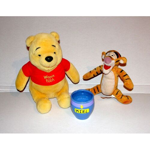 Winnie L'ourson Tigrou + Pot De Miel Peluche Disney