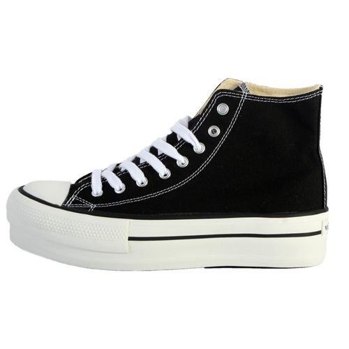 Tribu Doble Botin Lona Femme Victoria 1061101 Noir