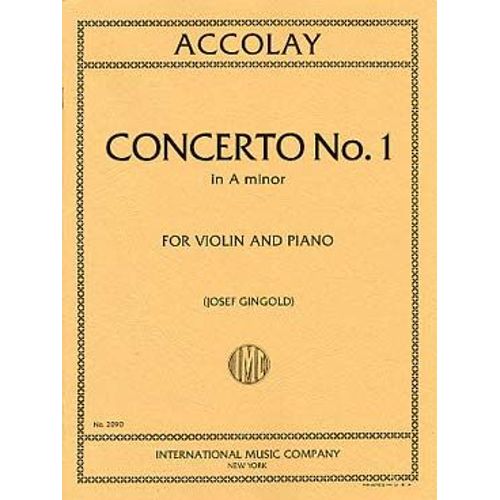 Accolay : Concerto N°1 En La Mineur
