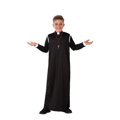 Costume Noir Prêtre Pour Les Garçons (Taille 10-12a)