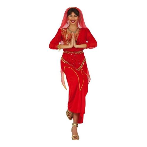 Rouge Costume Indien Pour Les Femmes