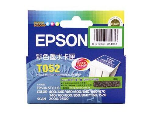 Epson T052 - 35 ml - couleur (cyan, magenta, jaune) - original - cartouche d'encre - pour Color Copy Station 8200; Stylus Color 660, 670, 740, 760, 800, 860; Stylus Scan 2000, 2500