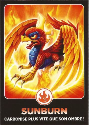 Skylanders Giants - Sunburn - 10/171 Carbonise Plus Vite Que Ton Ombre!