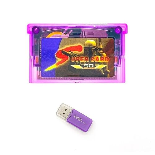 Adaptateur de carte Micro-SD Supercard Card pour gravure SP GBM NDSL GBASP , A