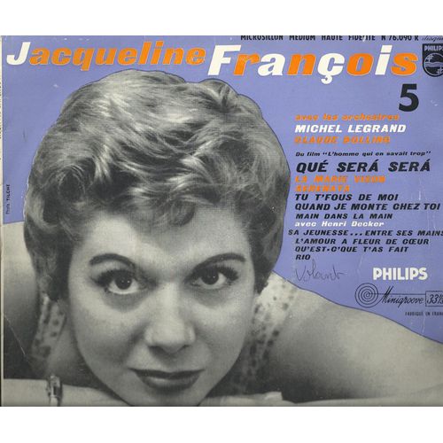 5 - Que Sera Sera, La Marie Vison, Tu T'fous De Moi, Sa Jeunesse Entre Ses Mains, Main Dans La Main, Serenata, Quand Je Monte Chez Toi, Qu'est C'que T'as Fait, Rio, L'amour A Fleur De Coeur  (25cm)