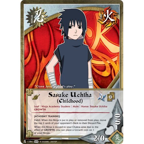 Ni 1284 Sasuke Uchiha (Childhood) Série 23 Us Invasion