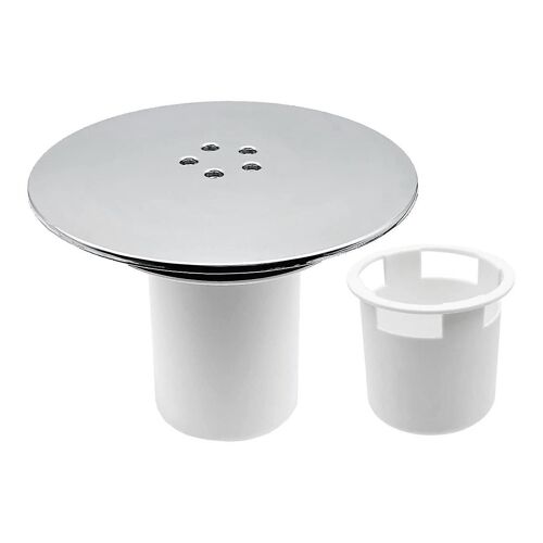Couvercle de siphon de douche, couvercle de trou de bouchon de douche 90 mm/115 mm trou de remplacement de vidange chromé fini